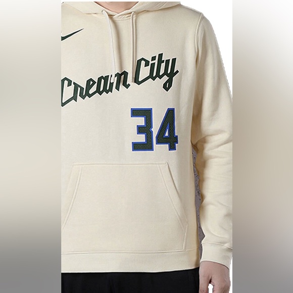 Nike Other - Nike Men's Nike NBA Milwaukee Bucks Hoodie #34 Large